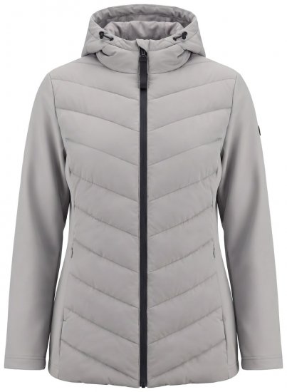 Ulla Popken 849472 Steppjacke Grau - Jacken - Damenjacken in großen Größen