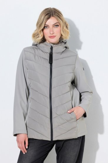 Ulla Popken 849472 Steppjacke Grau - Jacken - Damenjacken in großen Größen