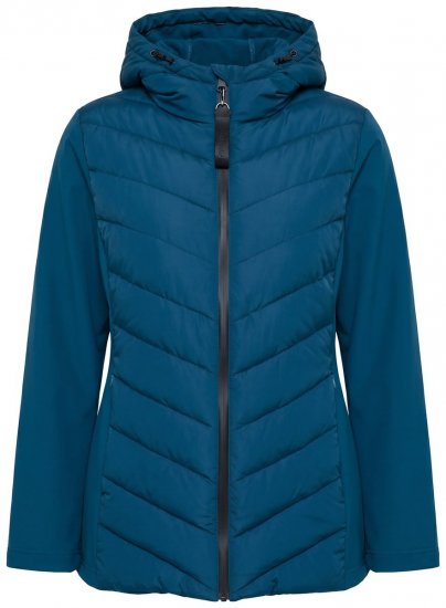 Ulla Popken 849472 Steppjacke Petrol - Jacken - Damenjacken in großen Größen