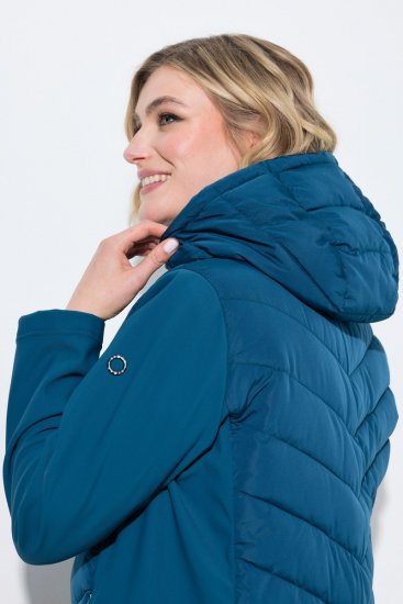 Ulla Popken 849472 Steppjacke Petrol - Jacken - Damenjacken in großen Größen