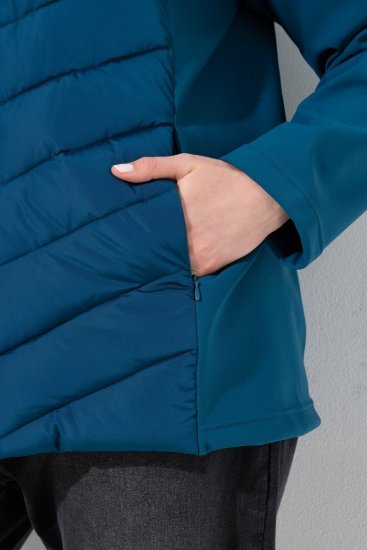 Ulla Popken 849472 Steppjacke Petrol - Jacken - Damenjacken in großen Größen
