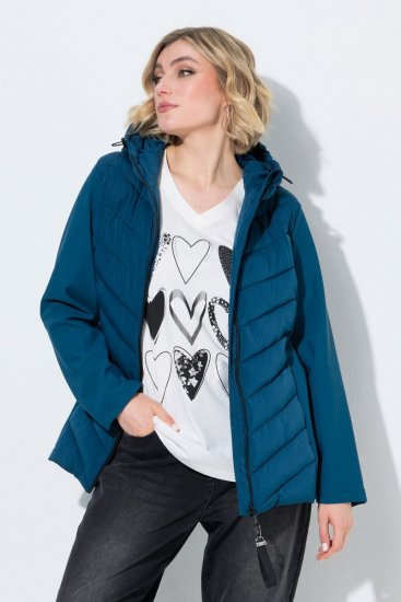 Ulla Popken 849472 Steppjacke Petrol - Jacken - Damenjacken in großen Größen