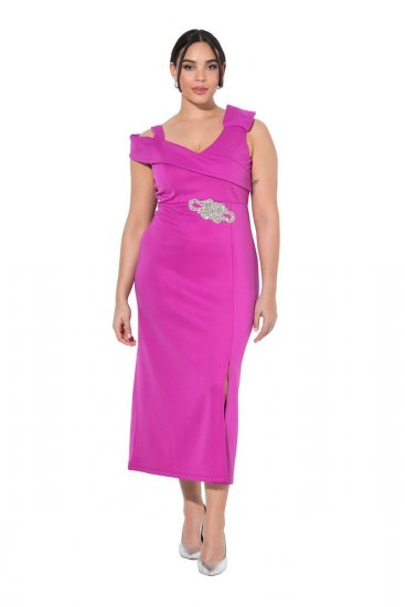 Ulla Popken 849508 Abendkleid Flieder - Abendkleider - Abendkleider in großen Größen