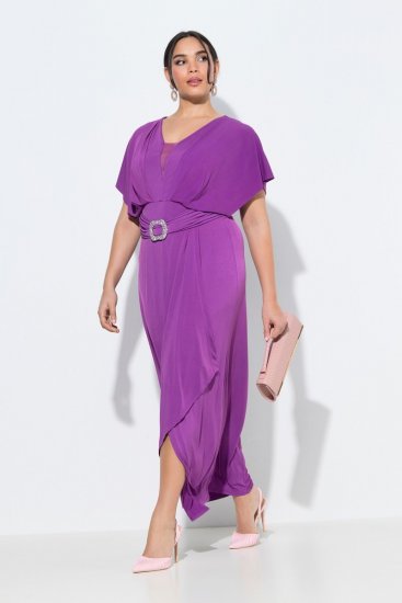 Ulla Popken 849533 Abendkleid Beerenrot - Abendkleider - Abendkleider in großen Größen