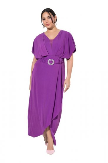 Ulla Popken 849533 Abendkleid Beerenrot - Abendkleider - Abendkleider in großen Größen