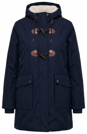 Ulla Popken 849619 Wasserdichte HYPRAR Jacke mit Teddyfutter Dunkelblau - Jacken - Damenjacken in großen Größen