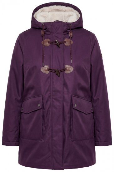 Ulla Popken 849619 Regenjacke Dunkellila - Jacken - Damenjacken in großen Größen