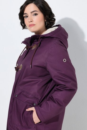 Ulla Popken 849619 Regenjacke Dunkellila - Jacken - Damenjacken in großen Größen