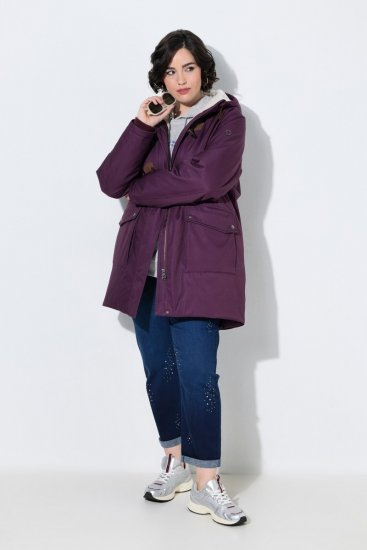 Ulla Popken 849619 Regenjacke Dunkellila - Jacken - Damenjacken in großen Größen