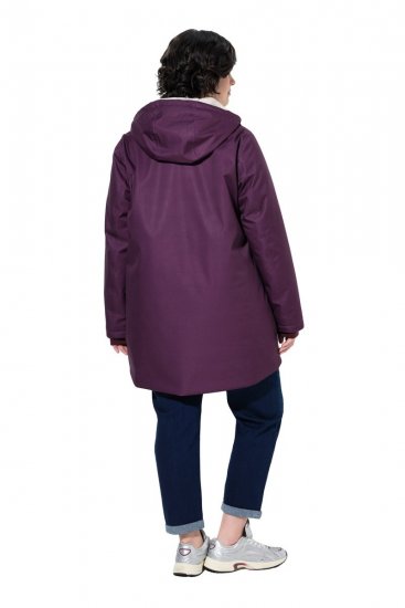 Ulla Popken 849619 Regenjacke Dunkellila - Jacken - Damenjacken in großen Größen