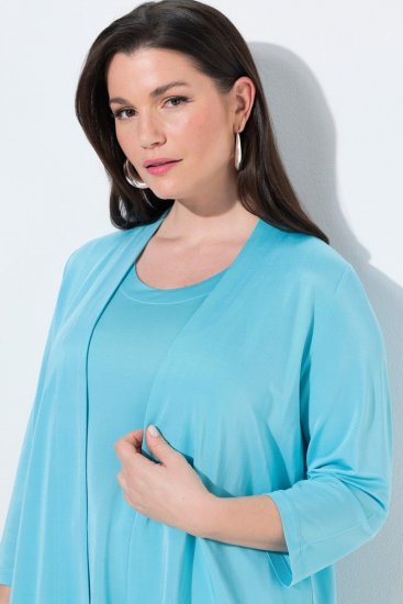 Ulla Popken 849620 Jacke Blau - Jacken - Damenjacken in großen Größen