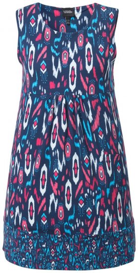 Ulla Popken 849887 Ärmelloses Jerseykleid Dunkelblau - Jerseykleider - 