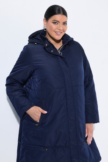 Ulla Popken 849908 Regenjacke Dunkelblau - Regenkleidung - 