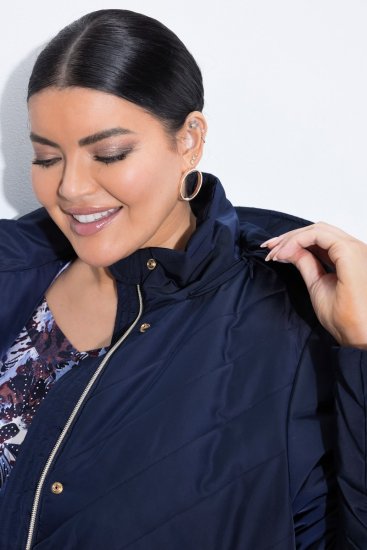 Ulla Popken 849908 Regenjacke Dunkelblau - Regenkleidung - 