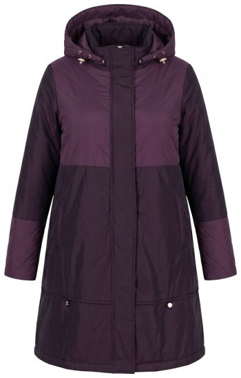Ulla Popken 849908 Regenjacke Weinrot - Regenkleidung - 