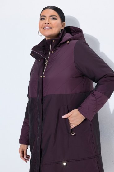 Ulla Popken 849908 Regenjacke Weinrot - Regenkleidung - 