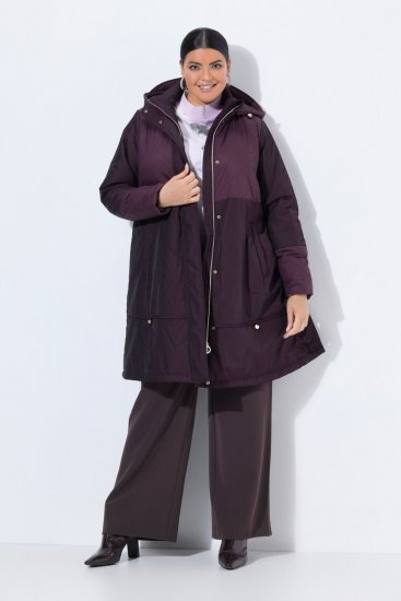 Ulla Popken 849908 Regenjacke Weinrot - Regenkleidung - 
