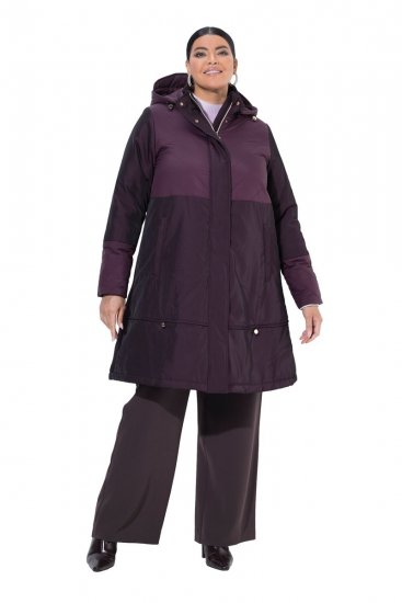 Ulla Popken 849908 Regenjacke Weinrot - Regenkleidung - 