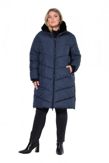 Ulla Popken 850041 Steppmantel Dunkelblau - Mäntel - Damenmäntel in großen Größen