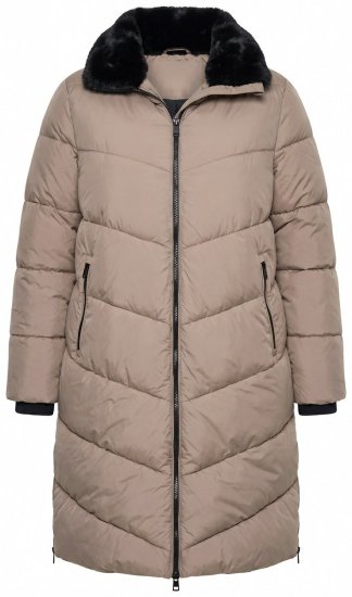 Ulla Popken 850041 Steppmantel Taupe - Mäntel - Damenmäntel in großen Größen