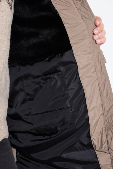 Ulla Popken 850041 Steppmantel Taupe - Mäntel - Damenmäntel in großen Größen