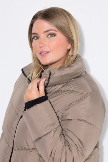 Ulla Popken 850041 Steppmantel Taupe - Mäntel - Damenmäntel in großen Größen
