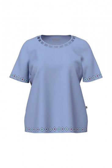 Ulla Popken 850045 Pyjama mit kurzen Ärmeln Hellblau - Pyjama/Loungewear - 