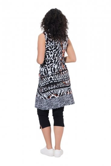 Ulla Popken 850175 Ärmelloses Jerseykleid mit Taschen Schwarz - Sommerkleider - Sommerkleider in großen Größen