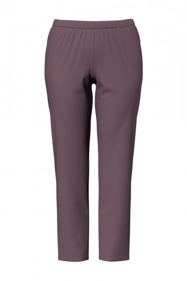 Ulla Popken 850403 Pyjama mit Blumenmuster Braun - Pyjama/Loungewear - 