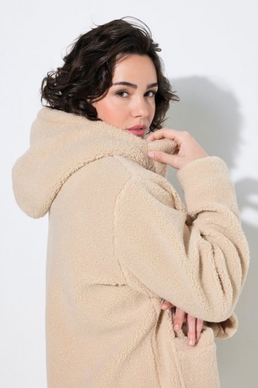 Ulla Popken 850589 Teddyjacke Wollweiß - Jacken - Damenjacken in großen Größen