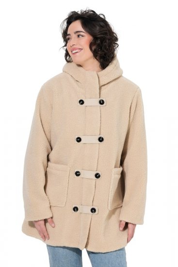 Ulla Popken 850589 Teddyjacke Wollweiß - Jacken - Damenjacken in großen Größen