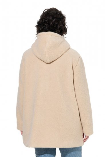 Ulla Popken 850589 Teddyjacke Wollweiß - Jacken - Damenjacken in großen Größen