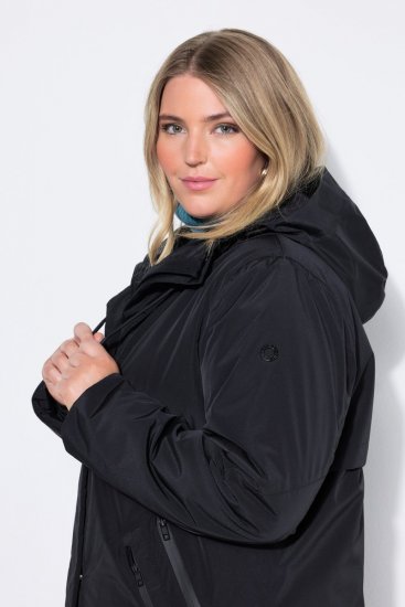 Ulla Popken 850774 Funktionsmantel Schwarz - Mäntel - Damenmäntel in großen Größen