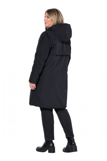 Ulla Popken 850774 Funktionsmantel Schwarz - Mäntel - Damenmäntel in großen Größen