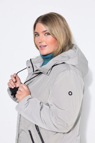 Ulla Popken 850774 Funktionsmantel Grau - Mäntel - Damenmäntel in großen Größen