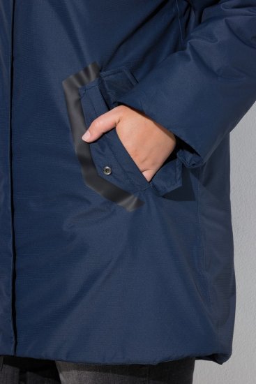 Ulla Popken 850794 Funktionsmantel Dunkelblau - Mäntel - Damenmäntel in großen Größen