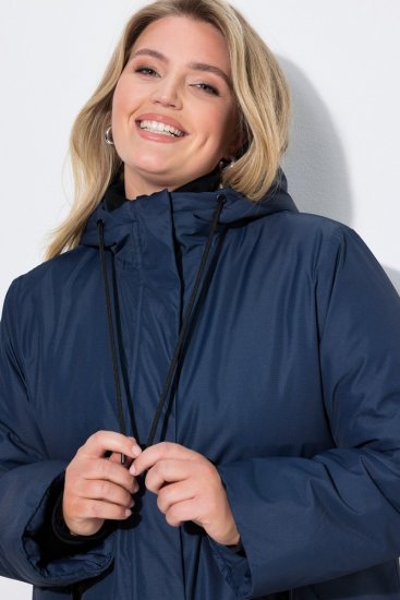 Ulla Popken 850794 Funktionsmantel Dunkelblau - Mäntel - Damenmäntel in großen Größen