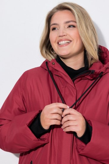 Ulla Popken 850794 Funktionsmantel Rot - Mäntel - Damenmäntel in großen Größen