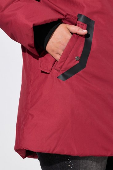 Ulla Popken 850794 Funktionsmantel Rot - Mäntel - Damenmäntel in großen Größen