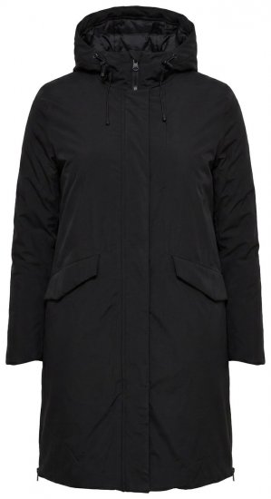 Ulla Popken 850806 Funktionsmantel Schwarz - Mäntel - Damenmäntel in großen Größen