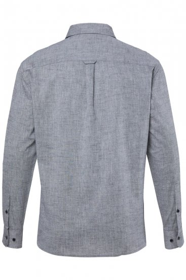 JP1880 850931 Langarm-Chambrayhemd Schwarz TALL - TALL hemden - TALL Hemden mit Extralänge