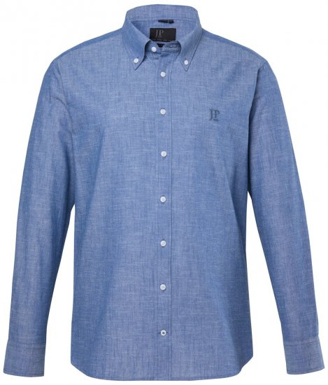JP1880 850931 Langarm-Chambrayhemd Denimblau TALL - TALL hemden - TALL Hemden mit Extralänge