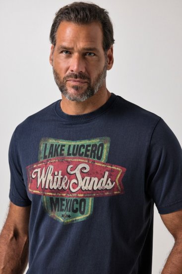 JP1880 850980 T-Shirt mit Print im Vintage-Look Dunkelblau TALL - TALL T-shirts - T-Shirts Überlänge Herren