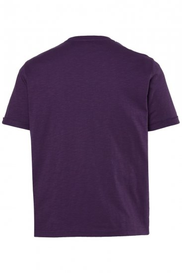JP1880 850985 T-Shirt mit Brustprint Dunkellila TALL - TALL T-shirts - T-Shirts Überlänge Herren