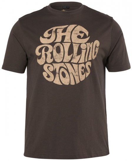 JP1880 851001 Rolling Stones Retro Logo T-Shirt Haselnuss TALL - TALL T-shirts - T-Shirts Überlänge Herren