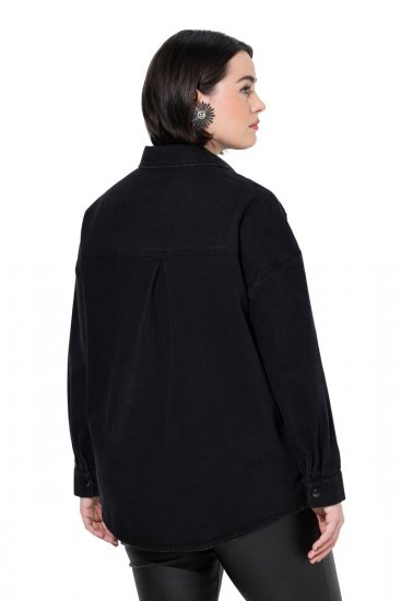 Ulla Popken 851036 Jeansjacke Anthrazit - Jacken - Damenjacken in großen Größen