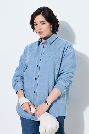 Ulla Popken 851036 Jeansjacke Hellblau - Jacken - Damenjacken in großen Größen