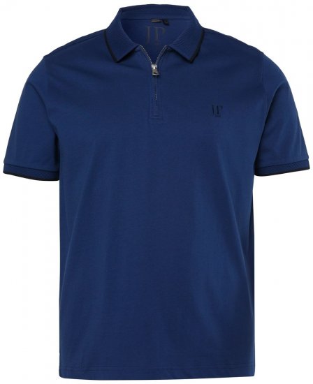 JP1880 851048 Poloshirt mit Reißverschluss Nachtblau TALL - TALL poloshirts - TALL Poloshirts für große Herren