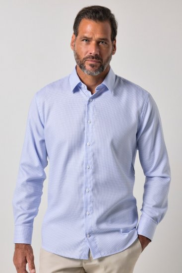 JP1880 851051 Bügelfreies Business-Hemd Langarm Hellblau TALL - TALL hemden - TALL Hemden mit Extralänge