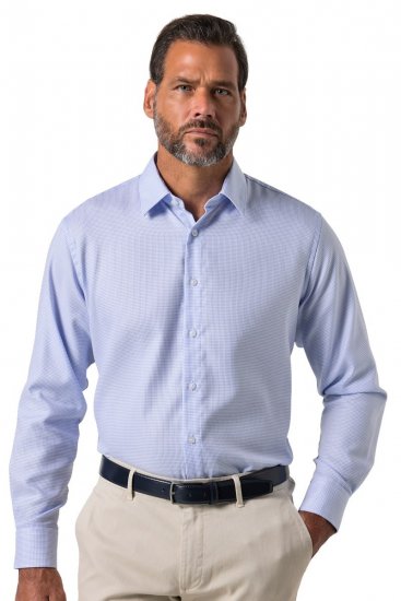 JP1880 851051 Bügelfreies Business-Hemd Langarm Hellblau TALL - TALL hemden - TALL Hemden mit Extralänge